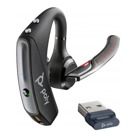 Auricolare Bluetooth Poly Voyager 5200 Uc Nero BT700 206110-102 - Foto 1
