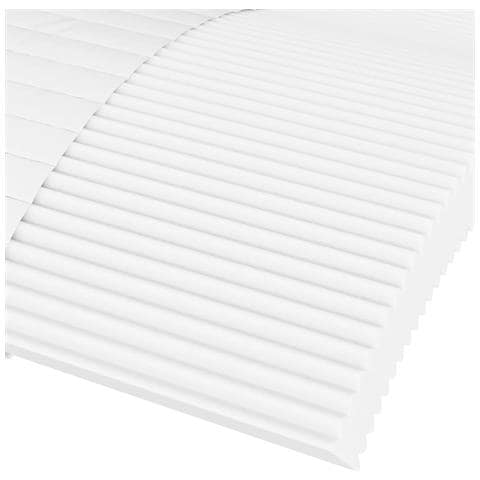 Materasso in Schiuma Bianco 140x200 cm Durezza H2 H3 - Foto 2