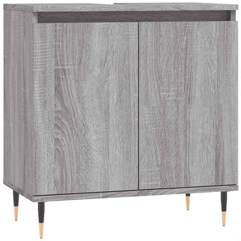 Mobile Da Bagno Grigio Sonoma 58x33x60 Cm In Legno Multistrato - Foto 1