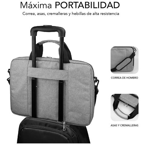 SUB-LB-4APLB01 borsa per laptop 35,6 cm (14") Borsa con caricamento dall'alto Grigio - Foto 2