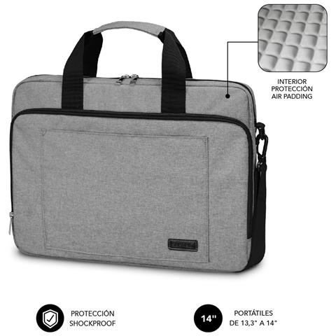SUB-LB-4APLB01 borsa per laptop 35,6 cm (14") Borsa con caricamento dall'alto Grigio - Foto 1