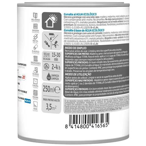 Smalto Acrilico 02t056614 Ecologico 250 Ml Bianco Mat - Foto 4