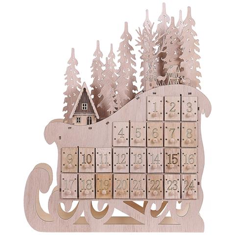 Calendario Avvento Led Legno Chiaro Impala - Foto 2