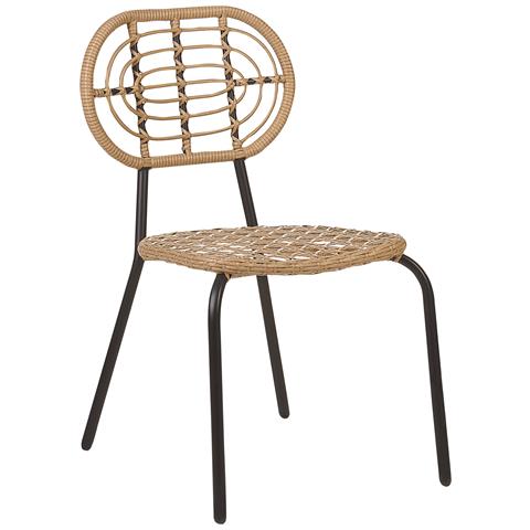 Set Di 8 Sedie Rattan Naturale Pratello - Foto 2