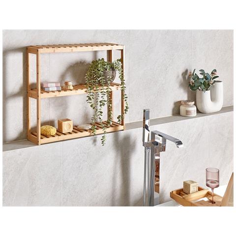 Scaffale Paducah Legno Di Bambù Marrone Chiaro - Foto 1