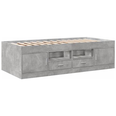 Divano Letto Con Cassetti Senza Materasso 100x200 Cm - Foto 3