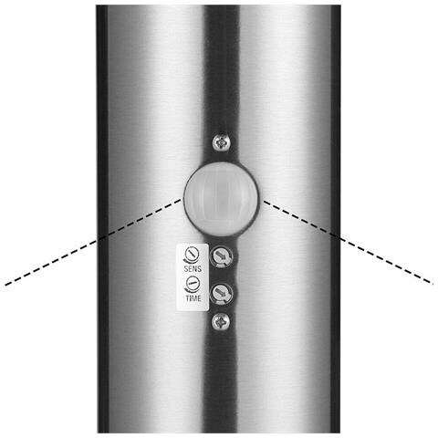 Lampada Paletto Luce Giardino + Sensore Movimento PIR Illuminazione Esterno 45cm - Foto 2