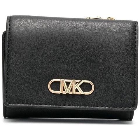 Md Flap Trifold Wallet Portafoglio Pelle Di Mucca Accessori Donna Nero Eu One Size, 34f2g7pd8l-001 - Foto 1