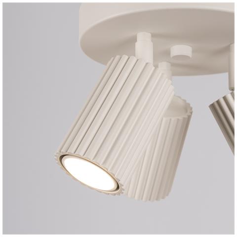 Lampada Da Soffitto Karbon 3p Beige Sl. 1601 - Minimalista Lampada Da Soffitto Beige 18x19.5x19.5 Cm - Foto 8