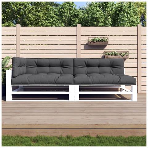 Cuscini Per Pallet 5 Pz Antracite In Tessuto - Foto 1