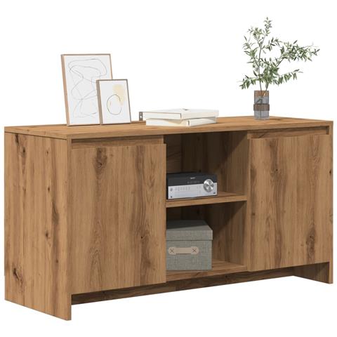 Mobile Tv Rovere Artigianale 102x37,5x52,5 Cm Legno Multistrato - Foto 10