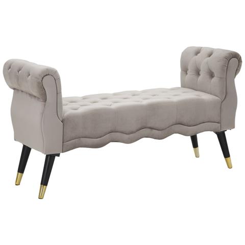 Panca Mf299 - Grigio - Legno - 120x40x60 Cm - Foto 1