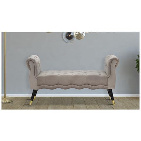 Panca Mf299 - Grigio - Legno - 120x40x60 Cm - Foto 8