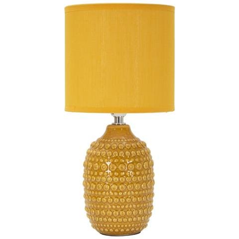 Lampada Da Tavolo Mf95 - Giallo - Ceramica - 15x15x30,5 Cm - Foto 1