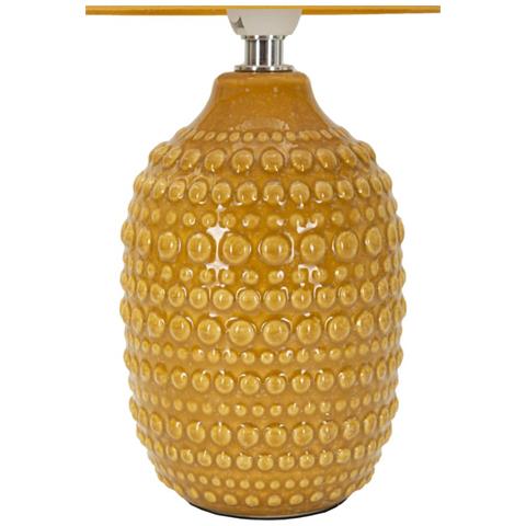 Lampada Da Tavolo Mf95 - Giallo - Ceramica - 15x15x30,5 Cm - Foto 2