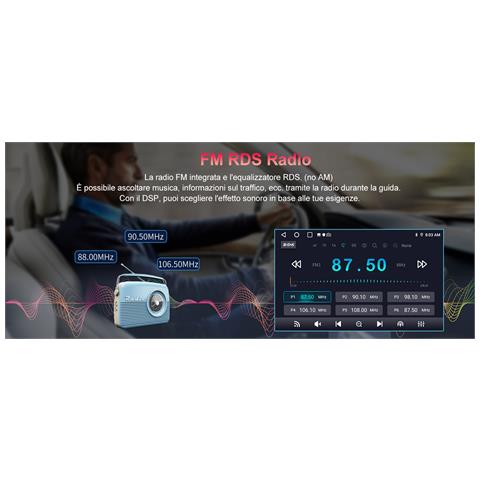 Autoradio 2 Din Per Opel Meriva, Corsa, Zafira, Vivaro, Antara Con Carplay, Android Auto, Wifi, Bluetooth, Gps, Comandi Al Volante (2+32gb) - Foto 7