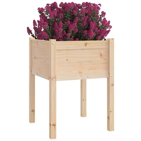 Fioriere Da Giardino 2 Pz 50x50x70 Cm In Legno Massello Di Pino - Foto 2