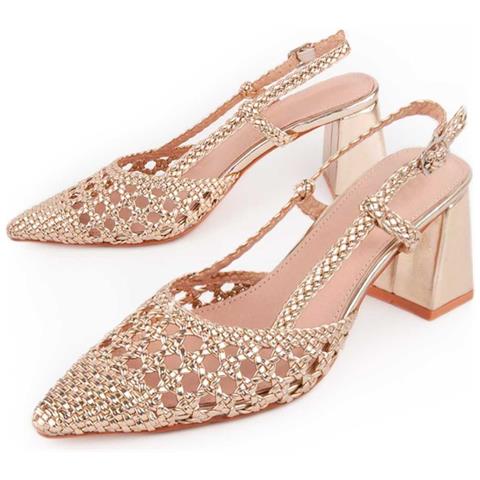 Montevita Scarpa Con Tacco Carola D'oro . - Foto 1