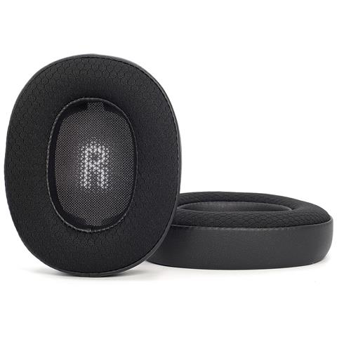 2 Cuscinetti Auricolari Di Ricambio - Pelle Proteica E Rete Da Calcio Per Cuffie Jbl E55bt - Foto 1