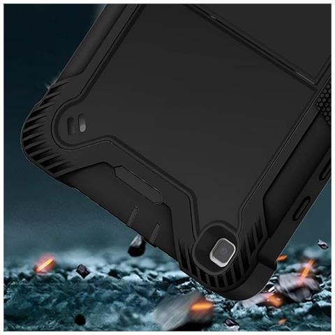 Custodia Per Samsung Galaxy Tab A 10,1"" Supporto E Tracolla Nera - Foto 4