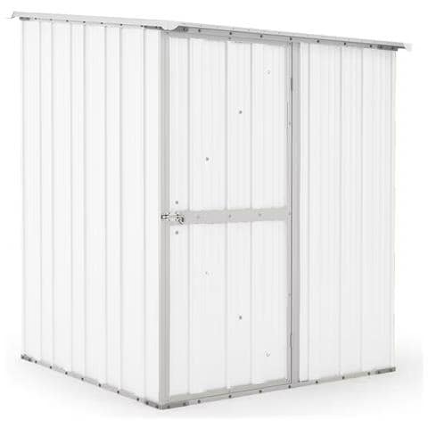 Box In Acciaio Zincato Casetta Da Giardino In Lamiera 1.55 X 1.75 M X H2.02 M - 60 Kg – 2.71 Metri Quadri - Bianco - Foto 1
