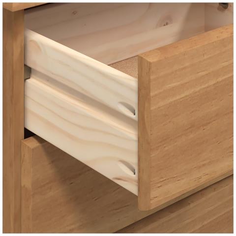 Cassettiera 'ASKIM'91x40x95.5 cm Legno Massello di Pino - Foto 9