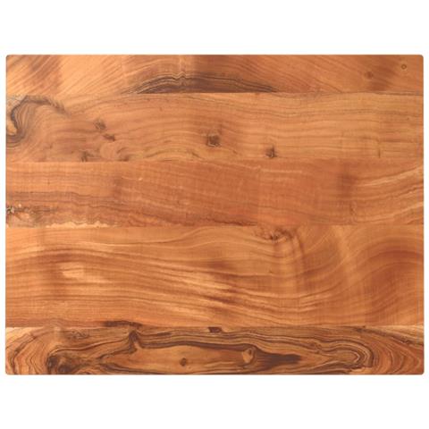 Piano Tavolo 70x50x3,8 cm Rettangolare Legno Massello Acacia - Foto 1