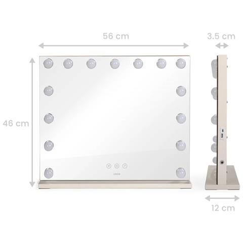 Specchio Illuminato 24w Grigio - Dos207 - Foto 2