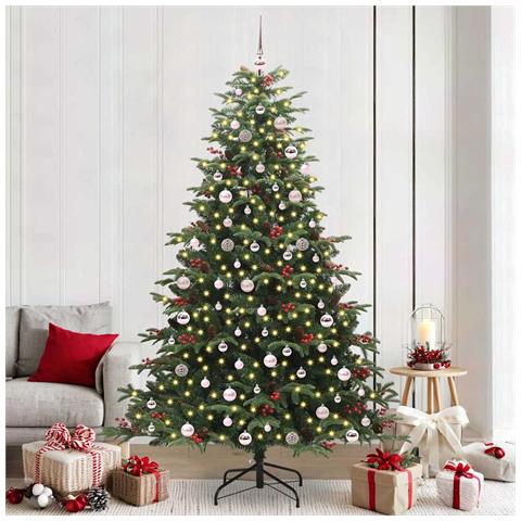 Albero di Natale artificiale con 300 LED Verde 240 cm - Foto 2