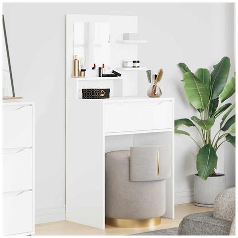 Tavoli da Trucco per Camera da Letto Bianco 80 x 39,6 x 135 cm - Foto 2