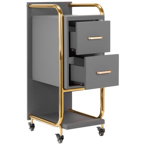 CARRELLO PARRUCCHIERE Solo oro-grigio - Foto 2