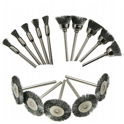 Set Di Spazzole Metalliche Per Trapano - 15 Pezzi | Pulizia Superfici Metalliche, Rimozione Ruggine E Vernice | Diverse Dimensioni Per Uso Universale - Foto 1
