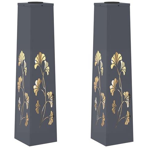 Faro LED solare per sentieri 2 pcs Antracite - Foto 1