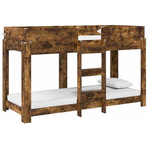 Letto a Castello per Bambini Rovere fumé 75 x 190 cm - Foto 1