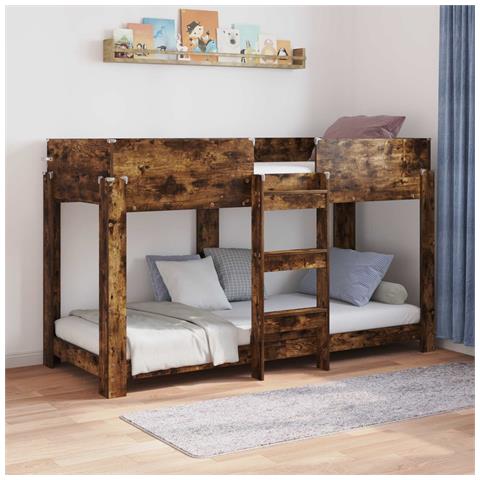 Letto a Castello per Bambini Rovere fumé 75 x 190 cm - Foto 2