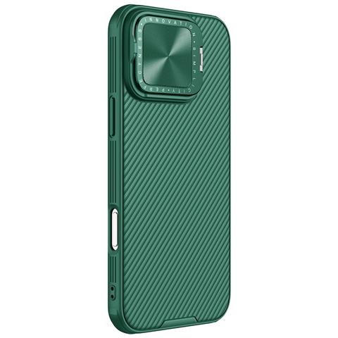 Cover per iPhone 16 Pro Max - TPU+PC, Verde - Foto 2