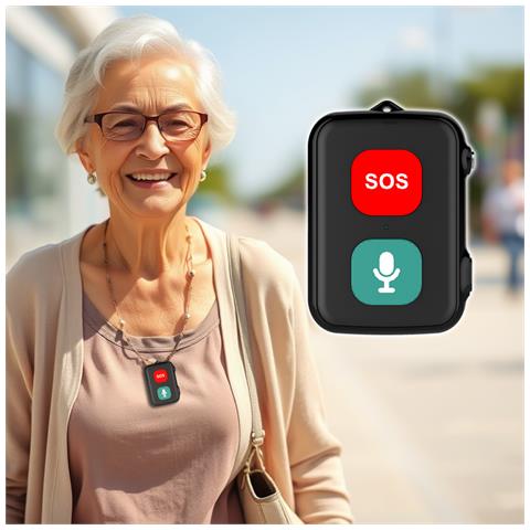 Sos Anziani Localizzatore Gps Sensore Anticaduta Impermeabile Ip67 Chiamate Bidirezionali Geo-recinzione Promemoria Farmaci Inclusa App Di Tracciamento (sos One) - Foto 1