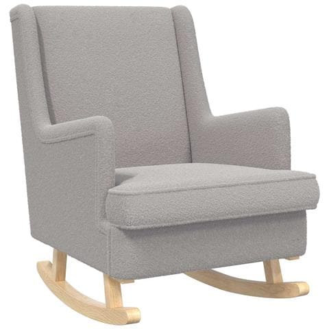 Sedia a dondolo Grigio Chiaro 62 x 80 x 85 cm - Foto 1