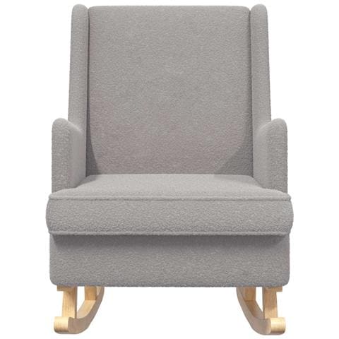 Sedia a dondolo Grigio Chiaro 62 x 80 x 85 cm - Foto 2