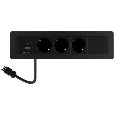 GT-1303 presa energia AC + USB A + USB C Nero - Foto 1