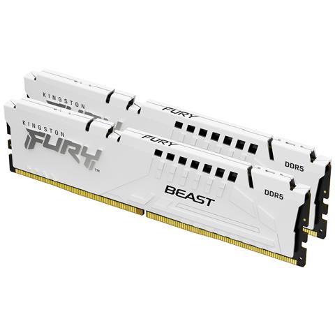 FURY Beast 32GB 6000MT /s DDR5 CL36 DIMM (Kit da 2) White EXPO - Foto 1