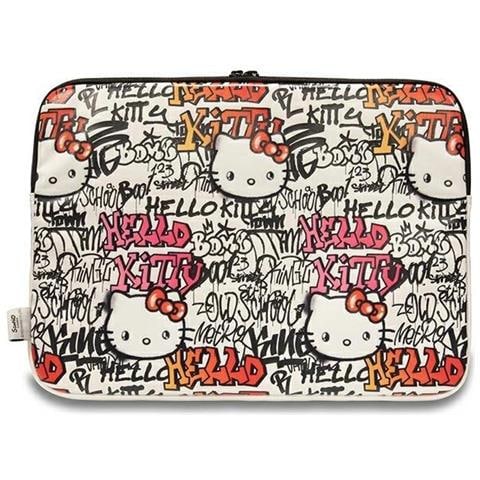 Hello Kitty Pu Custodia In Metallo Con Logo, Per Laptop Da 14 Pollici - Colore Sabbia - Foto 2