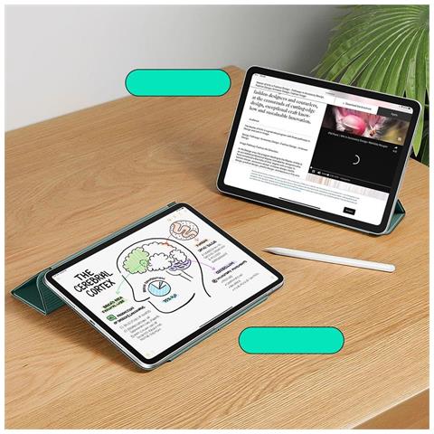 Custodia Magnetica Verde Per Ipad Con Supporto Esr Rebound 12.9-13 - Foto 1