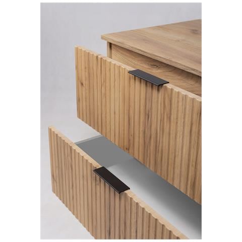 Mobile sottolavabo 120 cm, Nero opaco, L /A /P 120/57/46 cm, 2 cassetti con chiusura ammortizzata, Mobili da bagno, arredi per il bagno - Foto 2