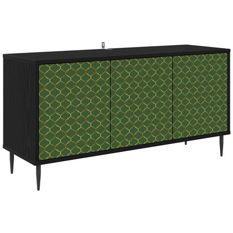 Mobile TV GELEEN 102 x 33 x 51 cm Rovere Nero - Foto 1