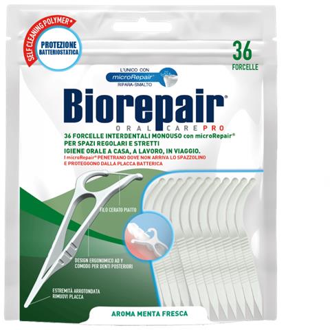 Biorepair Oral Care Antibatterico Forcelle Interdentali Monouso 36 Pezzi - Foto 1