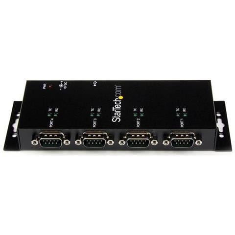Hub adattatore seriale USB a DB9 RS232 4 porte - Guide DIN industriali DIN e montabile a parete - Foto 2