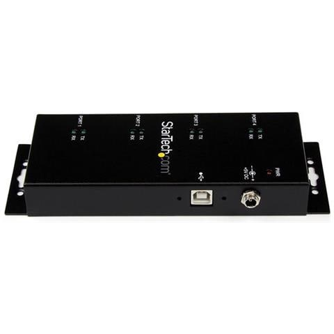 Hub adattatore seriale USB a DB9 RS232 4 porte - Guide DIN industriali DIN e montabile a parete - Foto 3