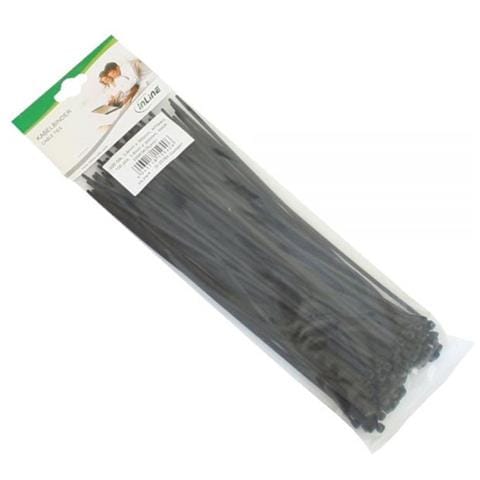 fascette per cablaggio, 300x3,6mm, colore nero, 100pz - Foto 2