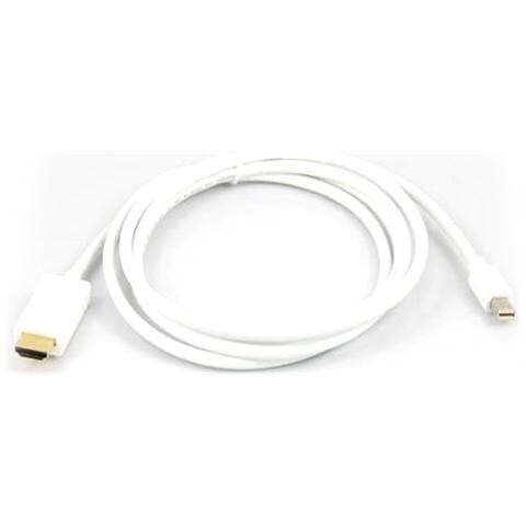 8140 Cavo Mini Displayport A Displayport, Mini-Dp To Dp Monitor 1,8m - Bianco - Foto 1